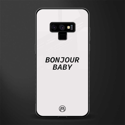 bonjour baby glass case for samsung galaxy note 9 image