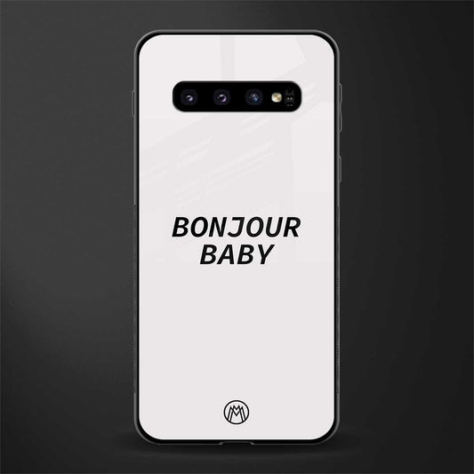 bonjour baby glass case for samsung galaxy s10 image