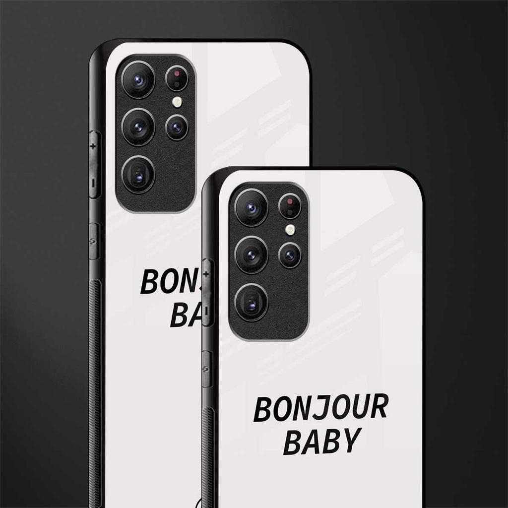 bonjour baby glass case for samsung galaxy s22 ultra 5g image-2