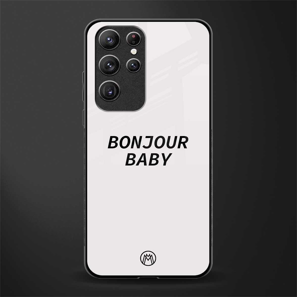 bonjour baby glass case for samsung galaxy s22 ultra 5g image