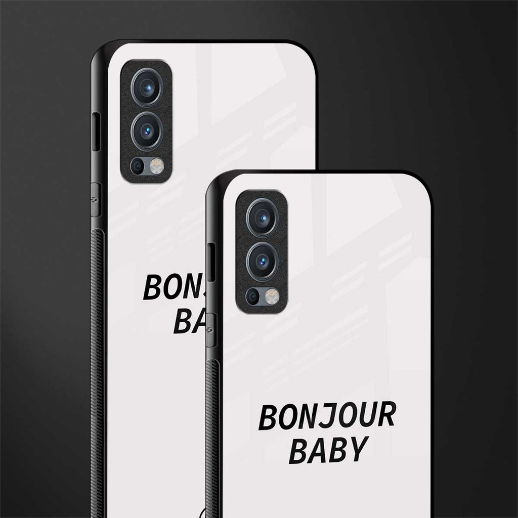 bonjour baby glass case for oneplus nord 2 5g image-2