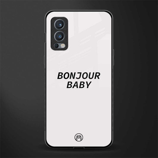 bonjour baby glass case for oneplus nord 2 5g image