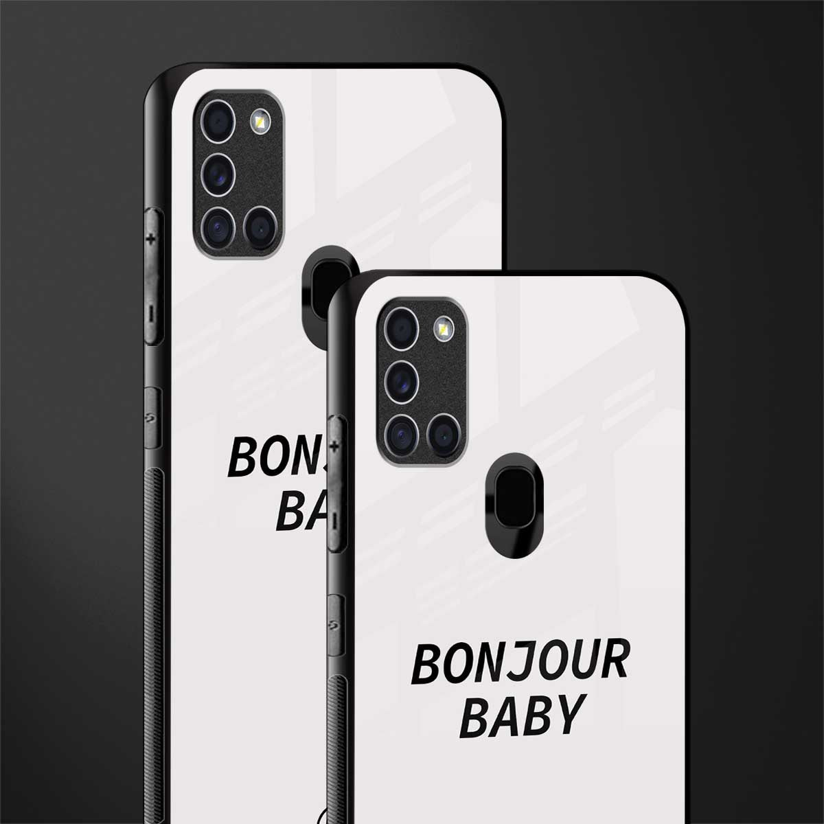 bonjour baby glass case for samsung galaxy a21s image-2