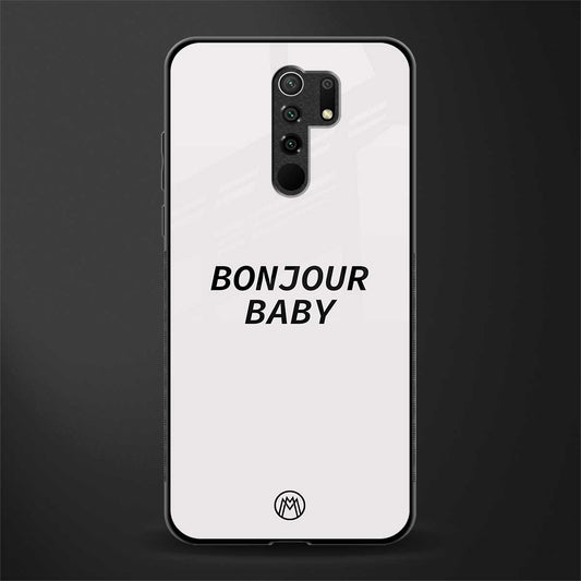 bonjour baby glass case for poco m2 reloaded image