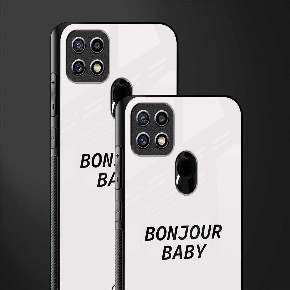 bonjour baby glass case for oppo a15s image-2