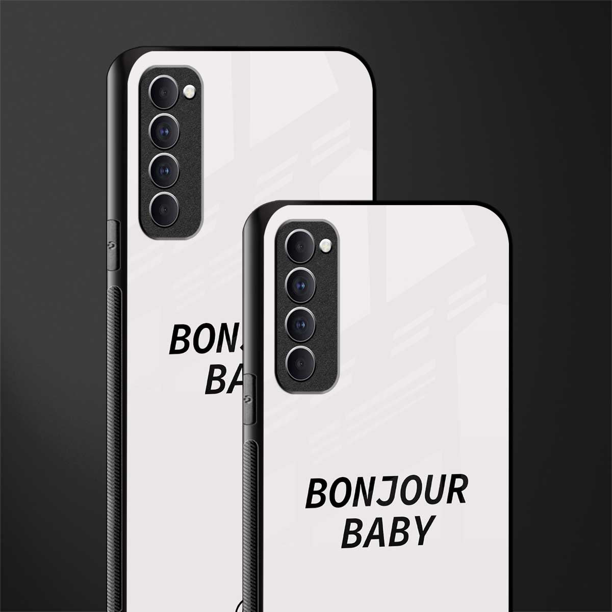 bonjour baby glass case for oppo reno 4 pro image-2