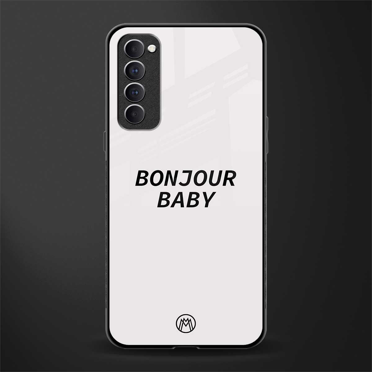 bonjour baby glass case for oppo reno 4 pro image