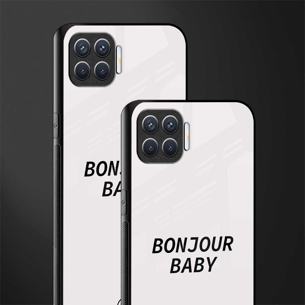 bonjour baby glass case for oppo f17 pro image-2