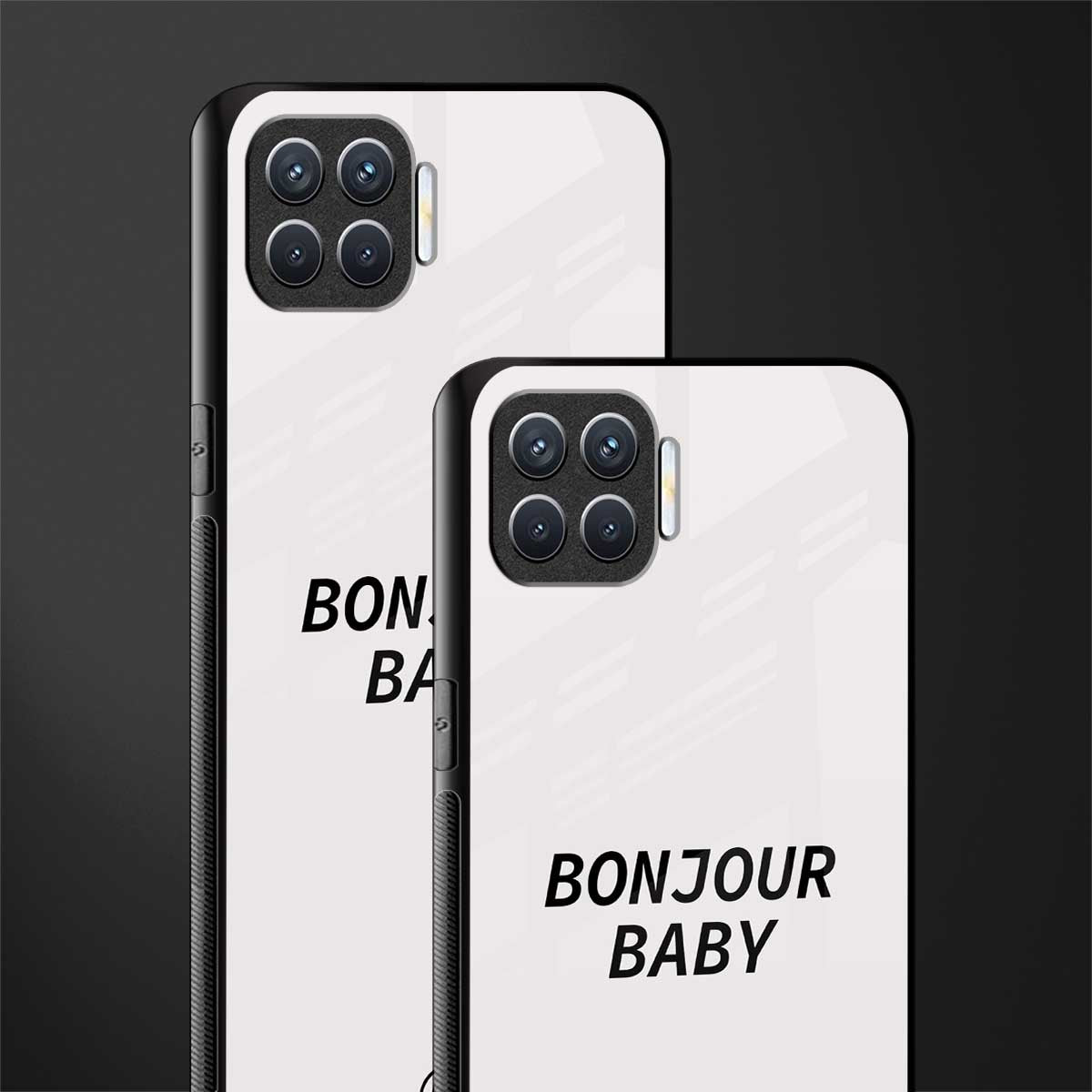 bonjour baby glass case for oppo f17 pro image-2
