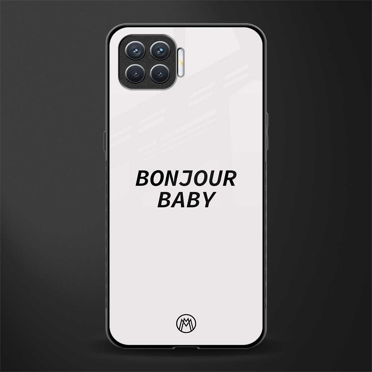 bonjour baby glass case for oppo f17 pro image