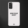 bonjour baby glass case for samsung galaxy s20 fe image