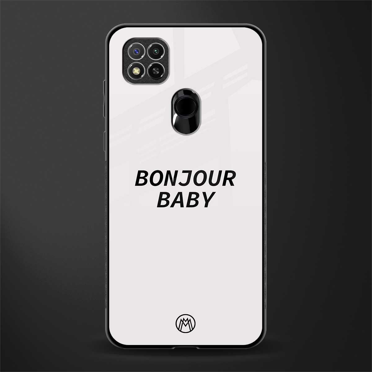 bonjour baby glass case for redmi 9c image