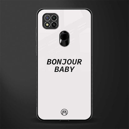 bonjour baby glass case for redmi 9c image