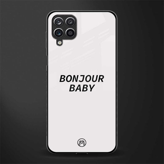 bonjour baby glass case for samsung galaxy m12 image