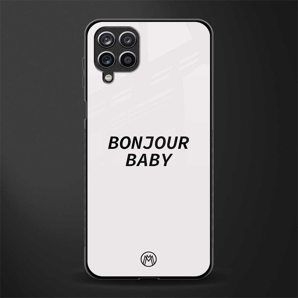 bonjour baby glass case for samsung galaxy a12 image