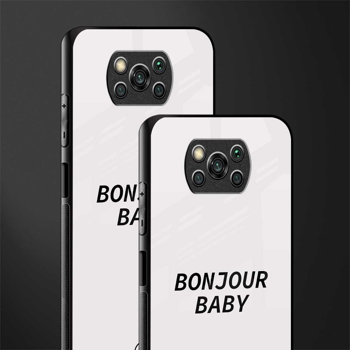 bonjour baby glass case for poco x3 pro image-2