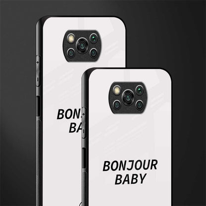 bonjour baby glass case for poco x3 pro image-2
