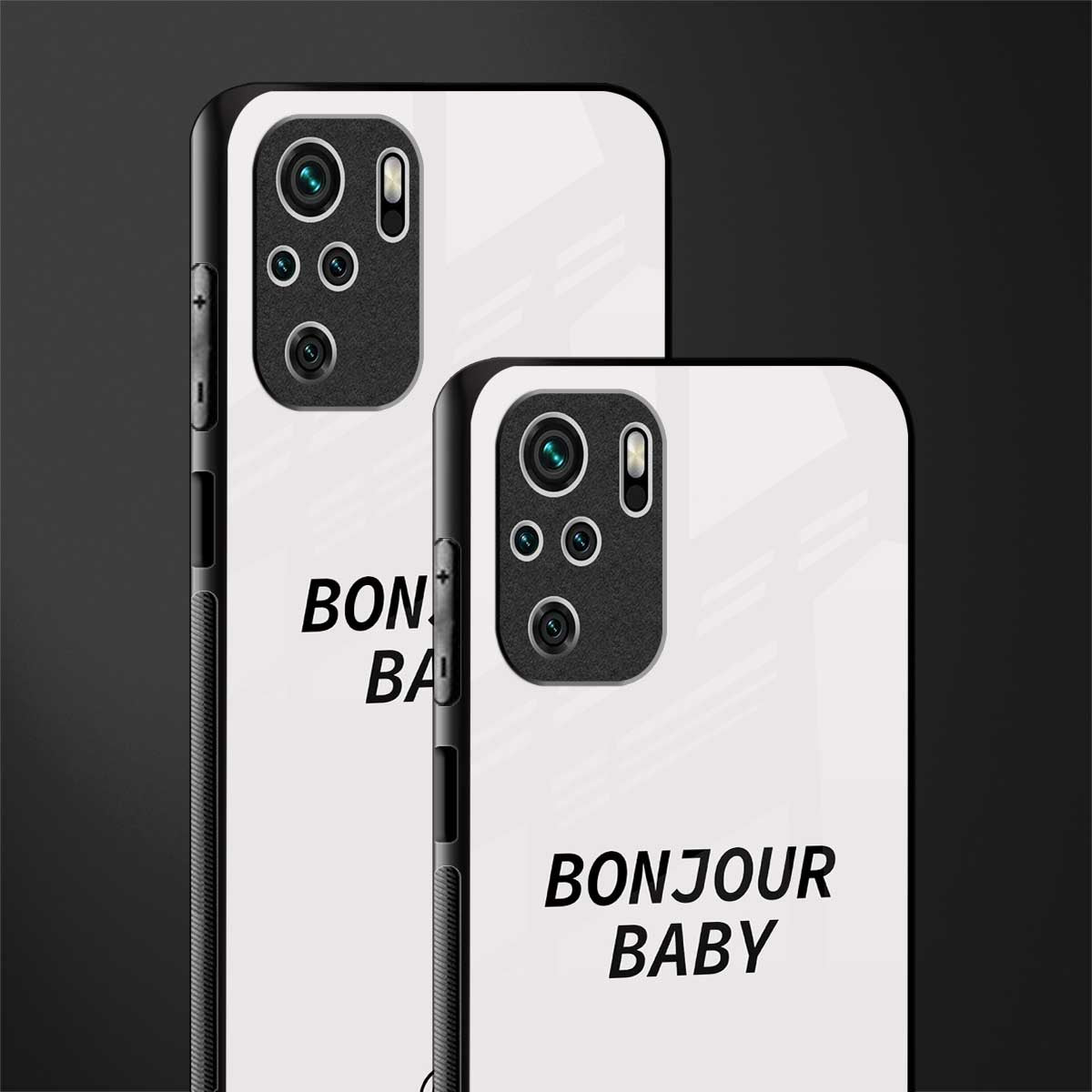 bonjour baby glass case for redmi note 10 image-2