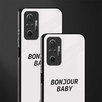 bonjour baby glass case for redmi note 10 pro image-2