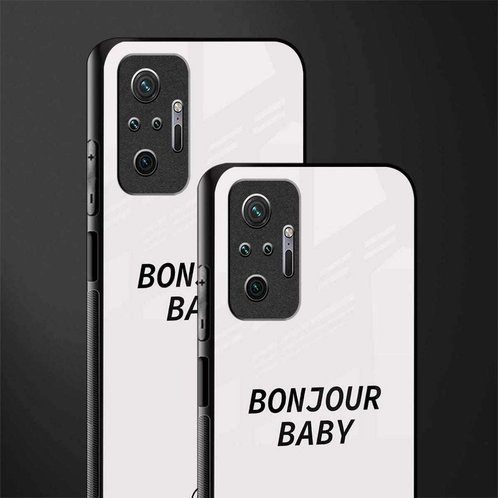 bonjour baby glass case for redmi note 10 pro max image-2