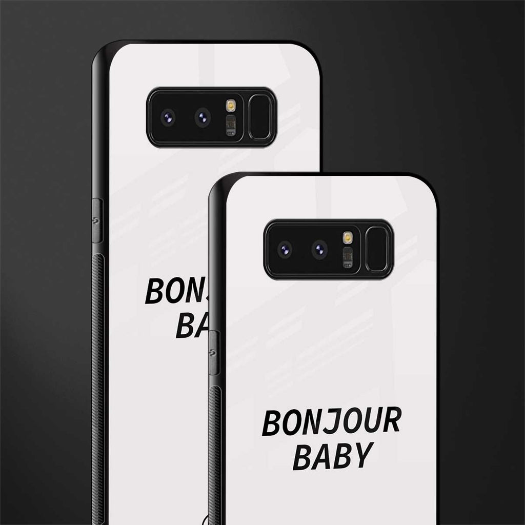 bonjour baby glass case for samsung galaxy note 8 image-2