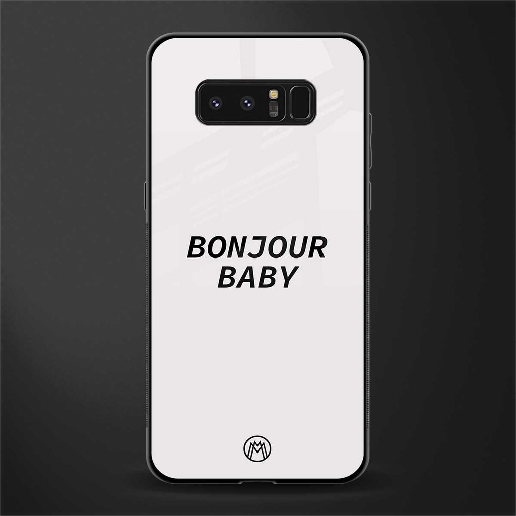 bonjour baby glass case for samsung galaxy note 8 image