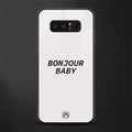 bonjour baby glass case for samsung galaxy note 8 image