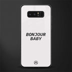 bonjour baby glass case for samsung galaxy note 8 image