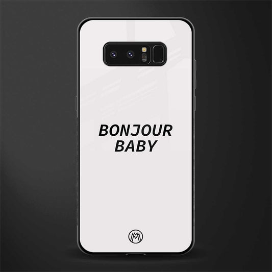 bonjour baby glass case for samsung galaxy note 8 image