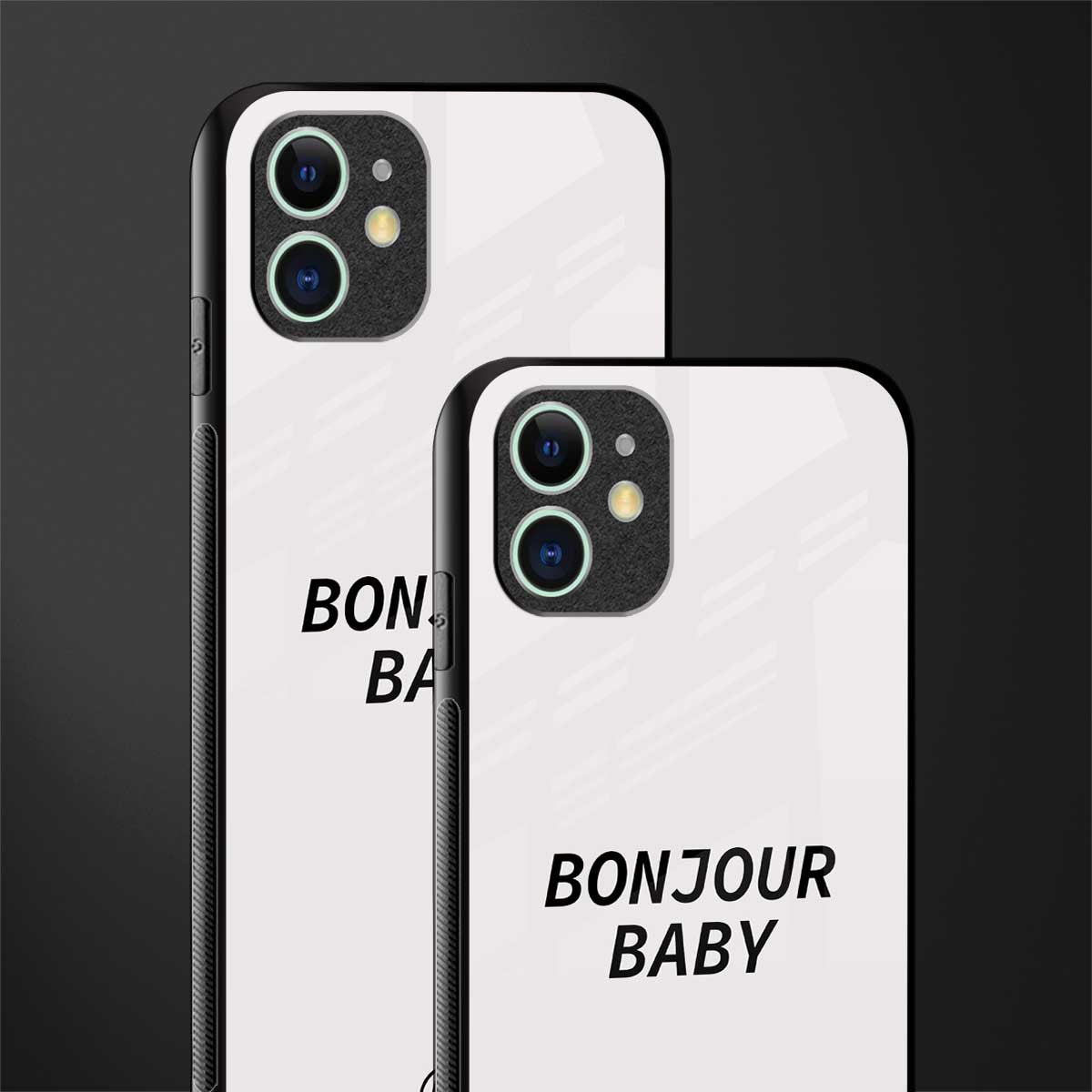 bonjour baby glass case for iphone 11 image-2