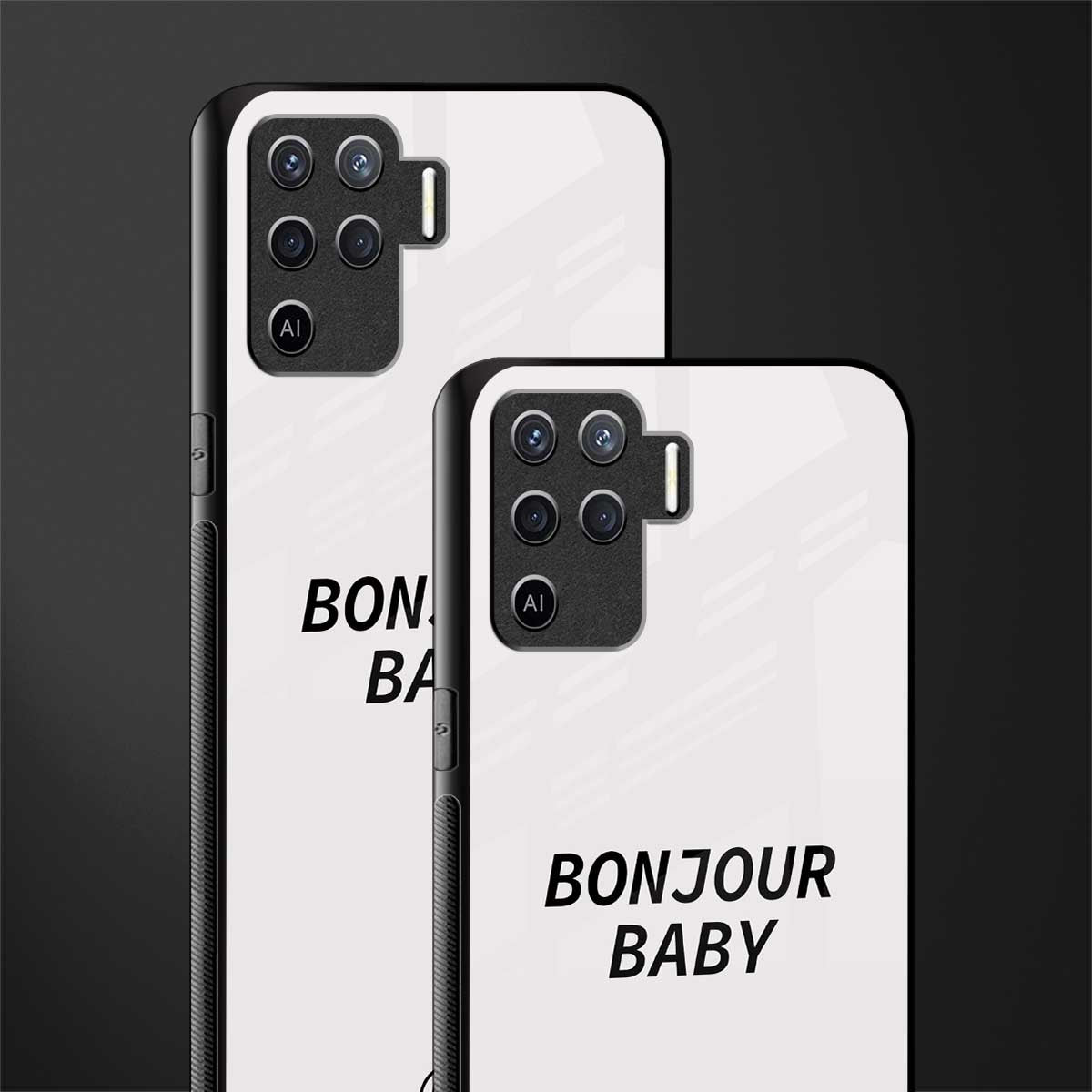 bonjour baby glass case for oppo f19 pro image-2