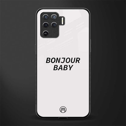 bonjour baby glass case for oppo f19 pro image