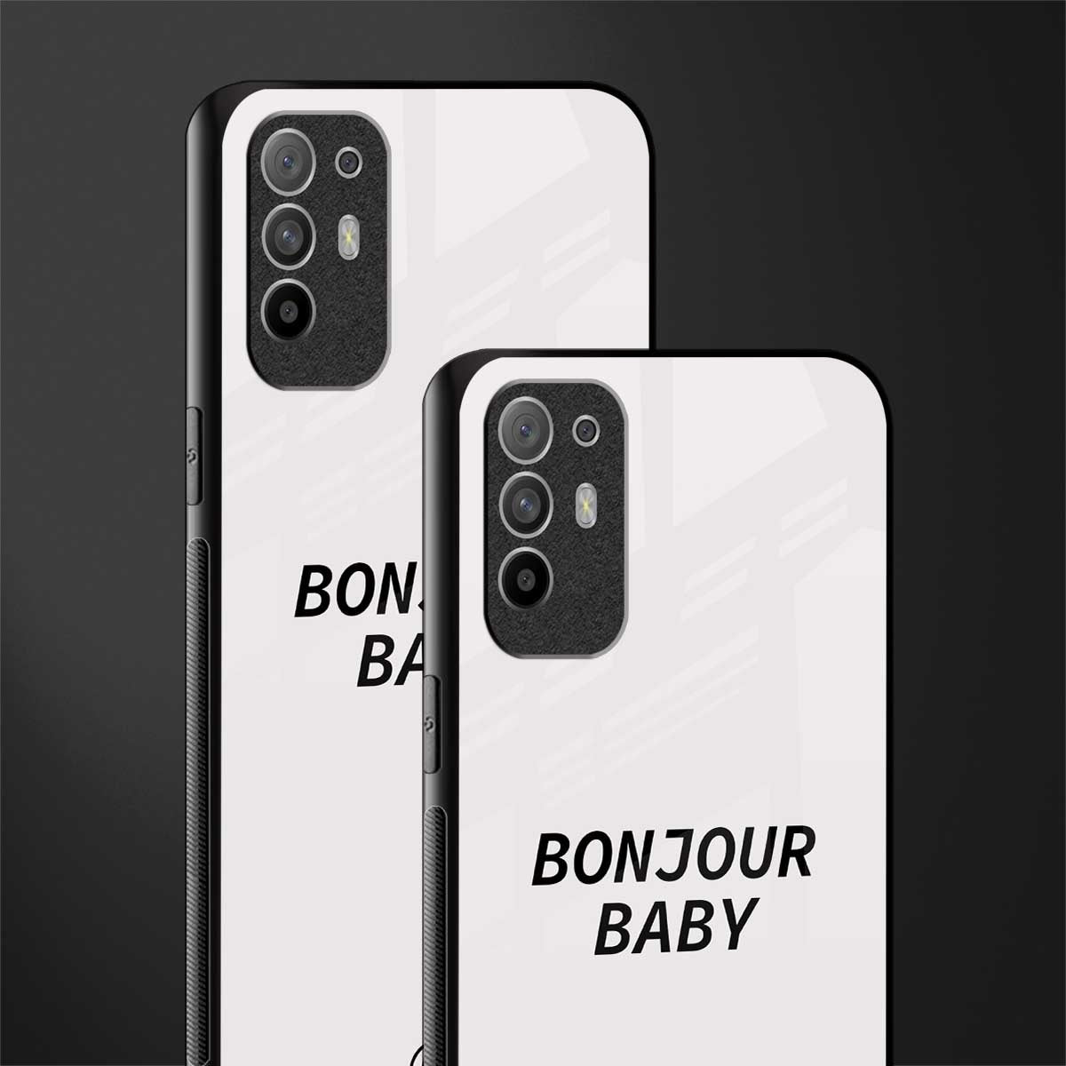 bonjour baby glass case for oppo f19 pro plus image-2