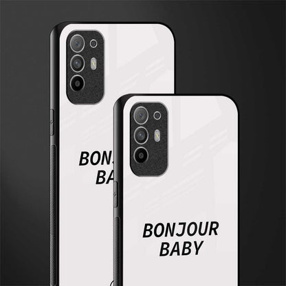 bonjour baby glass case for oppo f19 pro plus image-2
