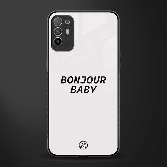 bonjour baby glass case for oppo f19 pro plus image