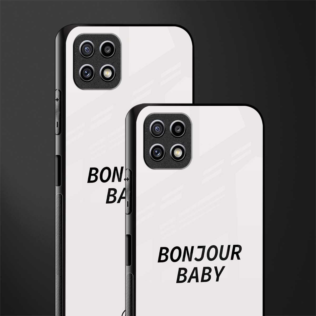 bonjour baby glass case for samsung galaxy a22 5g image-2