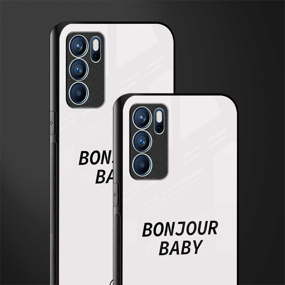 bonjour baby glass case for oppo reno6 5g image-2