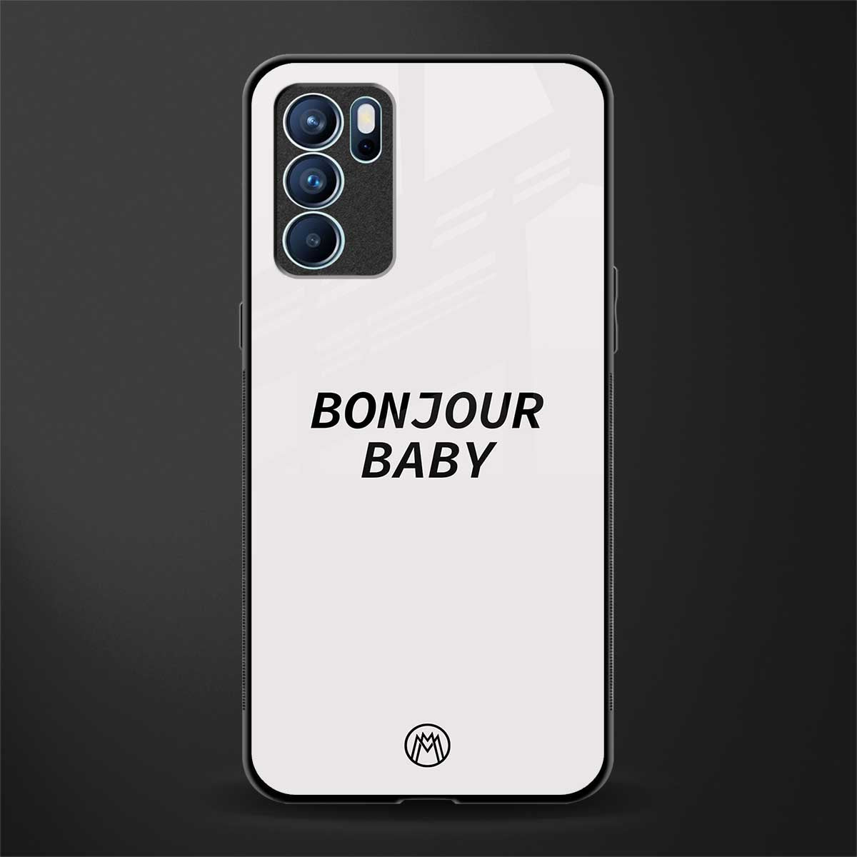 bonjour baby glass case for oppo reno6 5g image