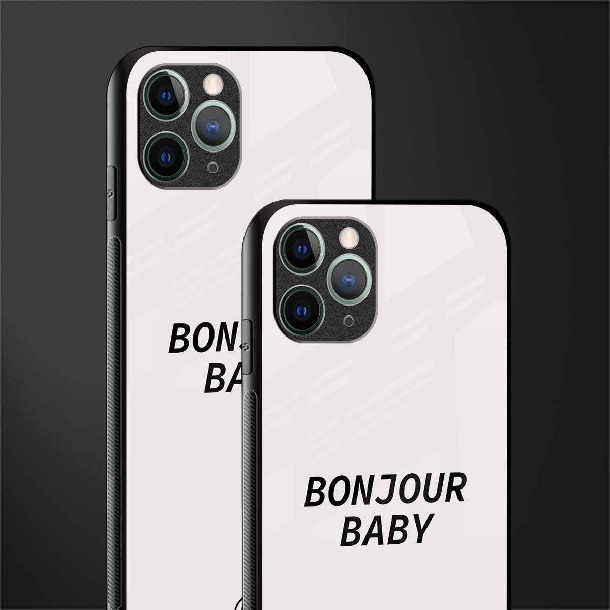 bonjour baby glass case for iphone 11 pro max image-2