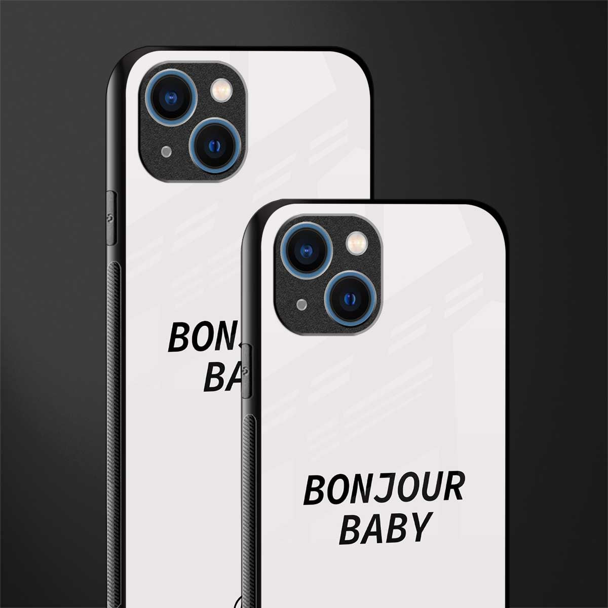 bonjour baby glass case for iphone 13 image-2