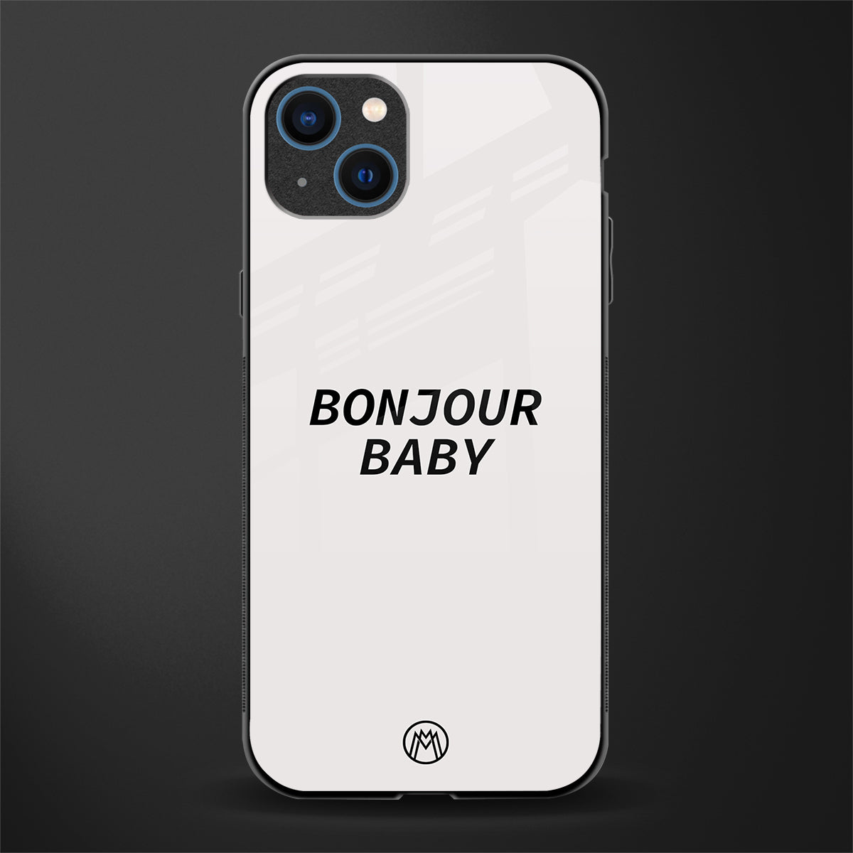 bonjour baby glass case for iphone 13 image