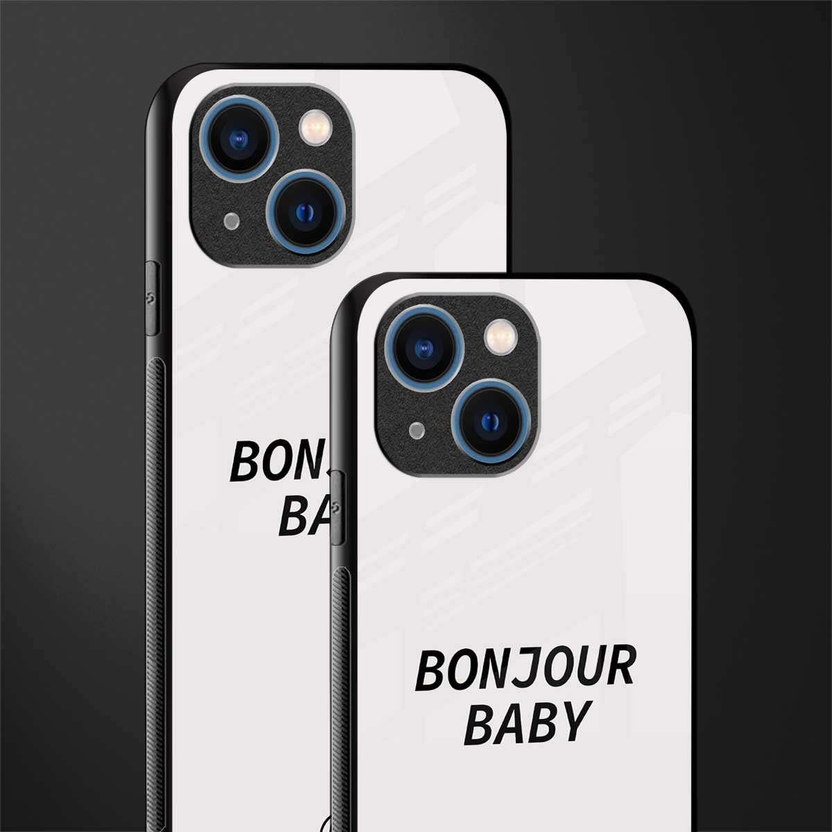 bonjour baby glass case for iphone 13 mini image-2