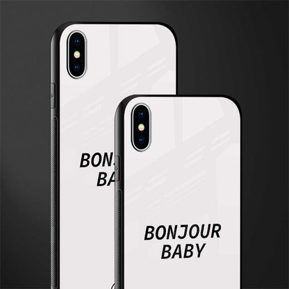 bonjour baby glass case for iphone xs max image-2