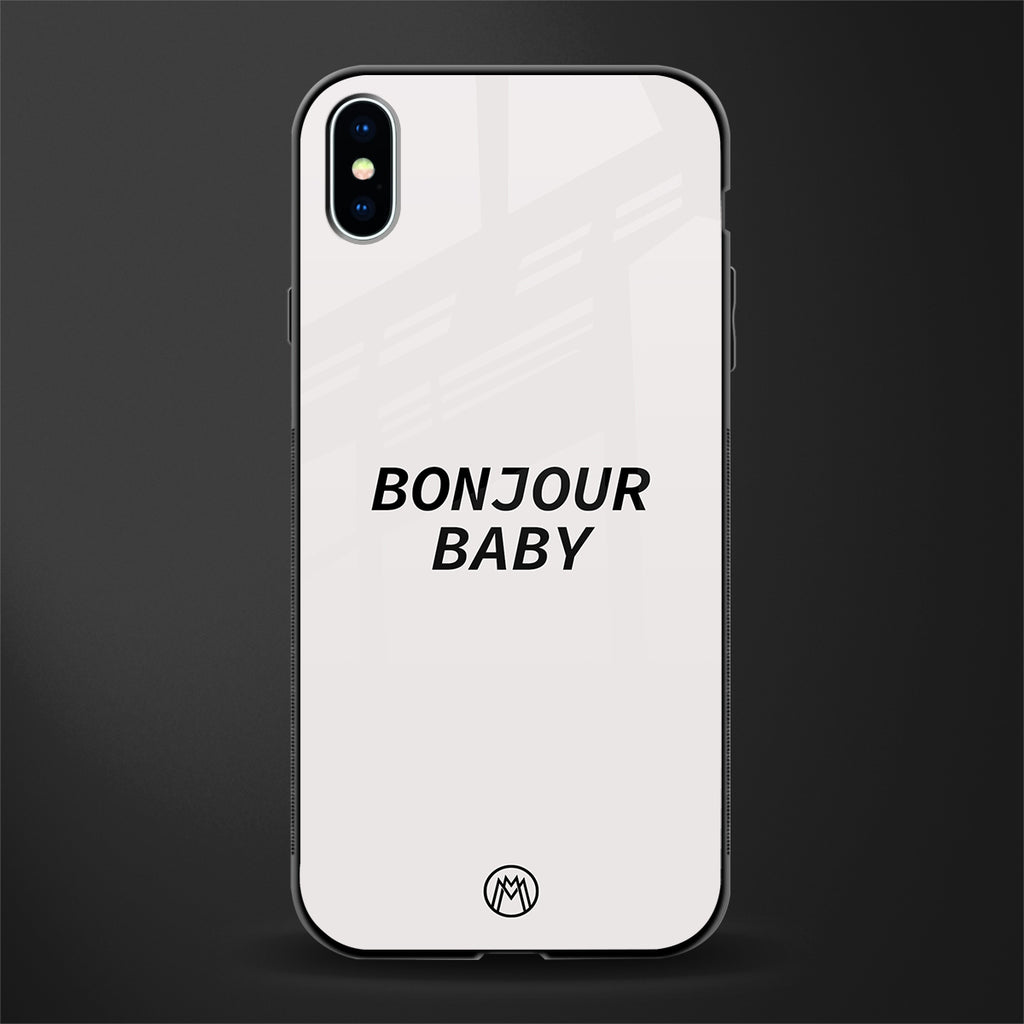 bonjour baby glass case for iphone xs max image