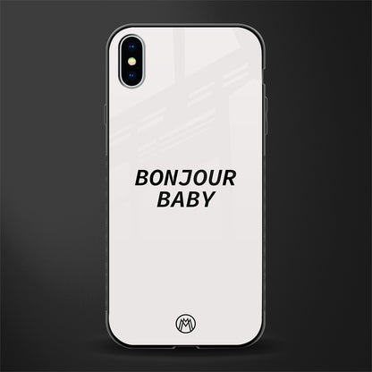 bonjour baby glass case for iphone xs max image