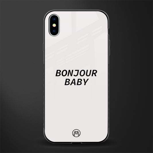 bonjour baby glass case for iphone xs max image