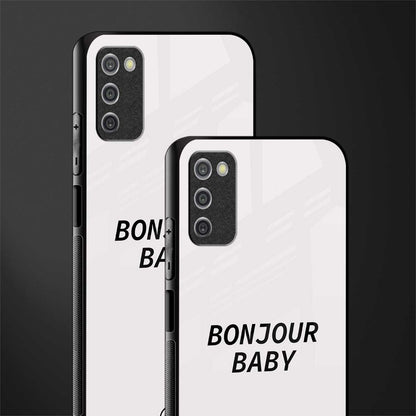 bonjour baby glass case for samsung galaxy a03s image-2