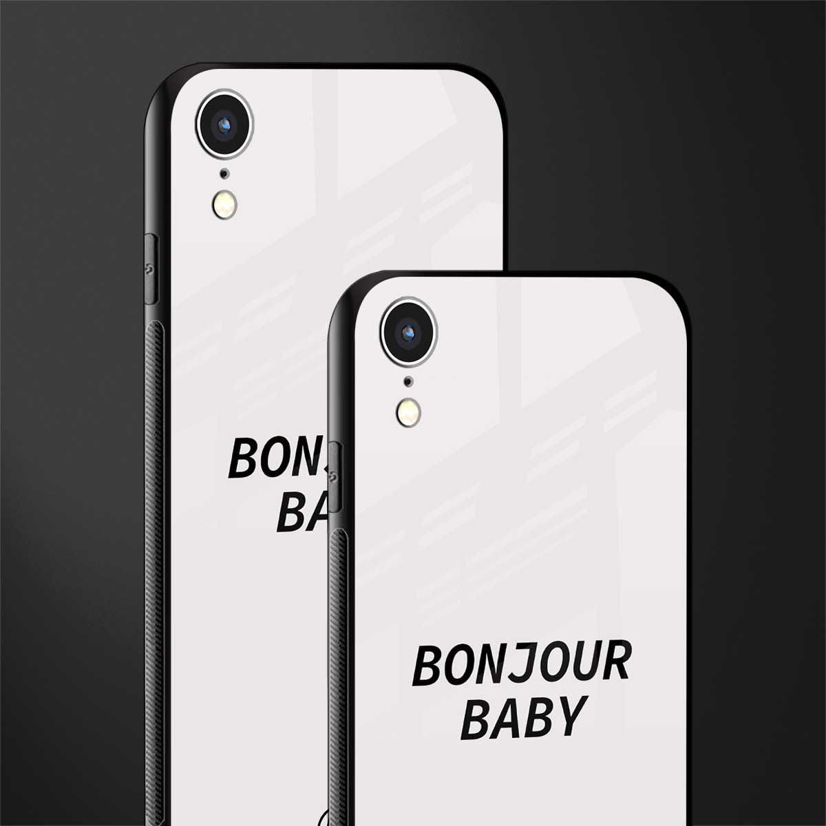 bonjour baby glass case for iphone xr image-2