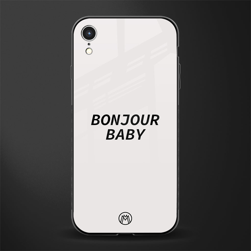 bonjour baby glass case for iphone xr image