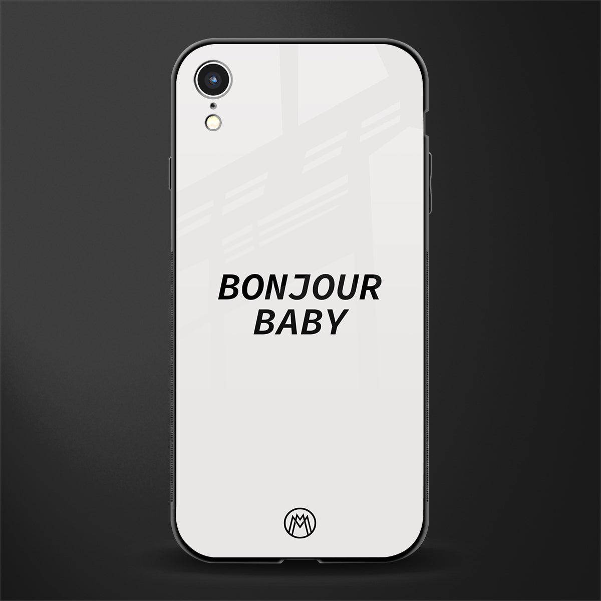 bonjour baby glass case for iphone xr image
